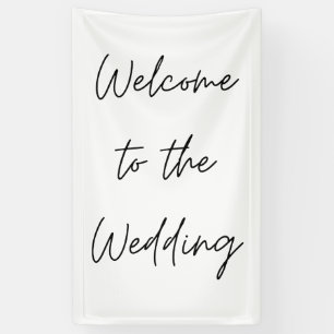 Rustic Wedding Welcome Banner