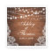 Rustic Wedding Wood String Lights Lace