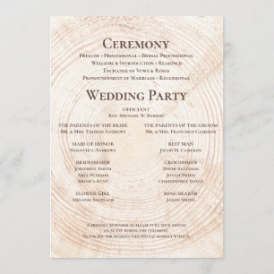 Rustic Wedding.wood Tree bark Custom Program