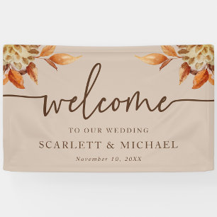 Rustic Welcome Wedding Banner