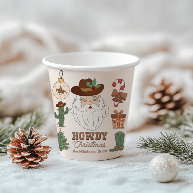 Rustic Western Christmas  Paper Cups (Creator Uploaded)