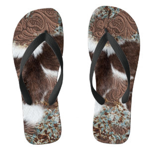 Rustic Western Country Cowboy Cowgirl Style Thongs