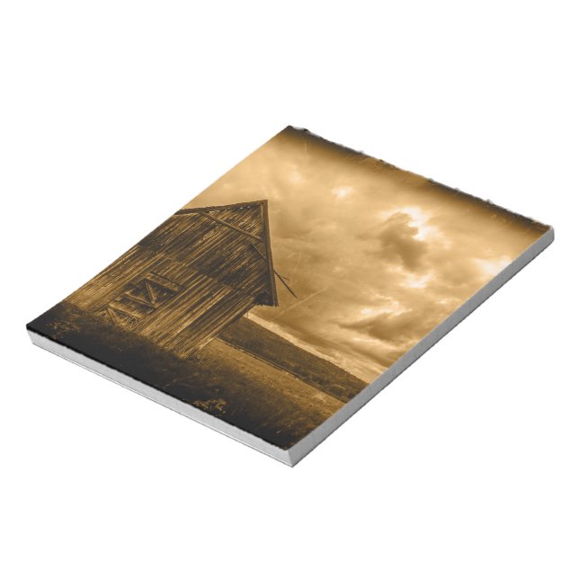 rustic western country farmhouse old barn notepad (Rotated)