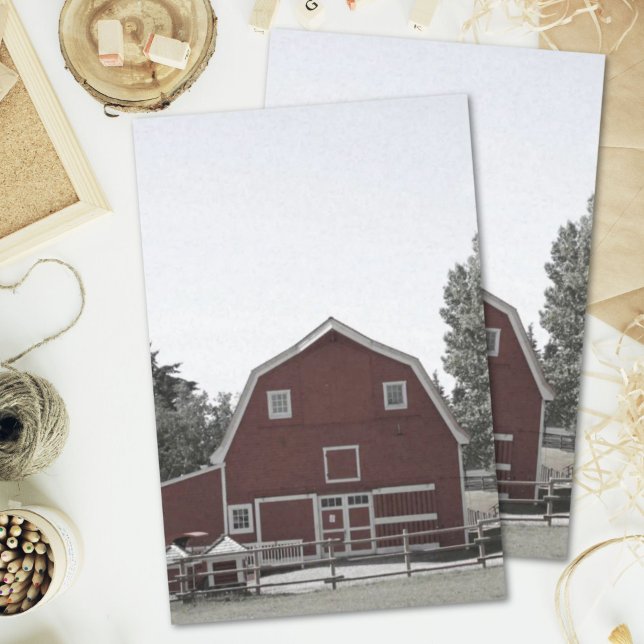 Rustic western country rural farmhouse red barn tissue paper (Rustic western country rural farmhouse red barn tissue paper)