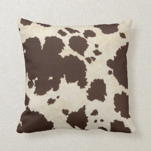 Rustic Western Cow Skin Cushion