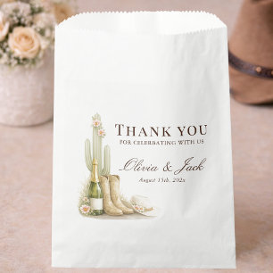 Rustic Western Cowboy Baby Shower Party Thank You Favour Bag