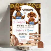 Rustic Western Cowboy or Cowgirl Gender Reveal
