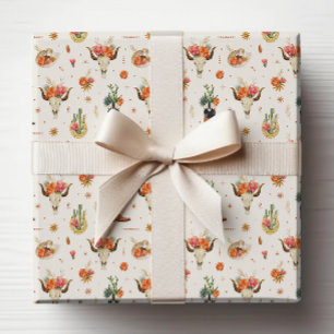 Rustic Western Cowboy Wrapping Paper