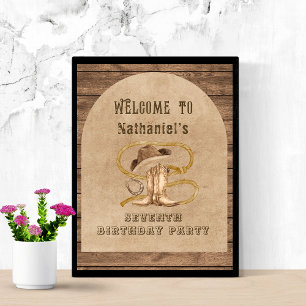 Rustic western cowboy you are wanted Welcome sign