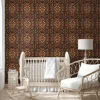Rustic Western Embossed Leather Look Floral Print