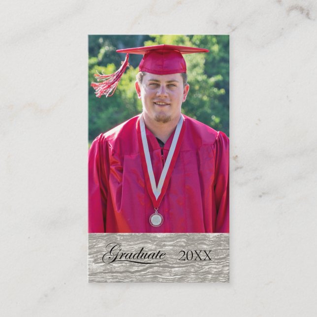 Rustic Western Graduation party Attend card (Front)