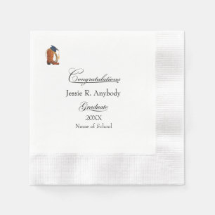 Rustic Western Graduation Party Paper Napkin