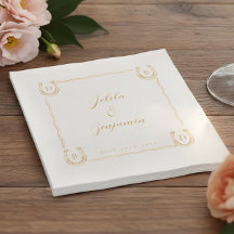 Rustic Western Horseshoe Name & Monogram Wedding