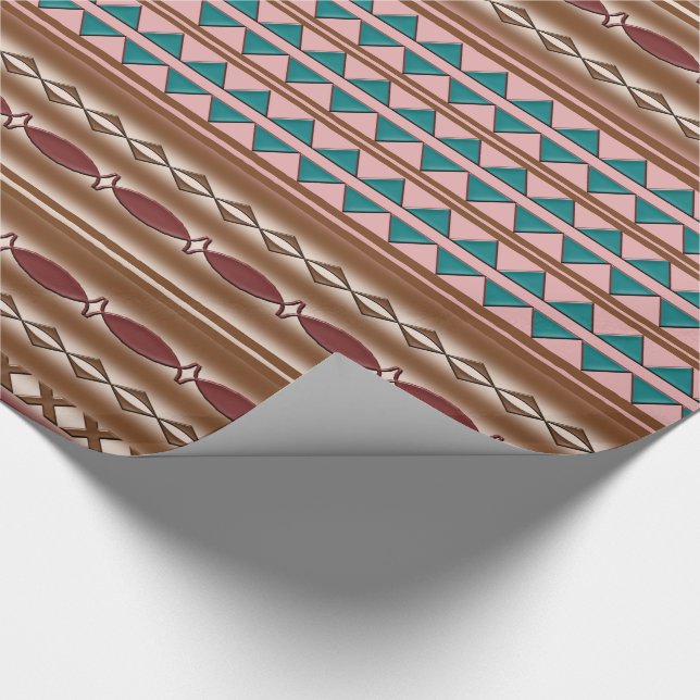 Rustic Western Pattern Wrapping Paper (Corner)