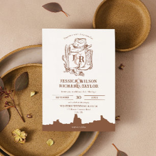 Rustic Western Ranch Farm Barn Cowboy Boots Invitation