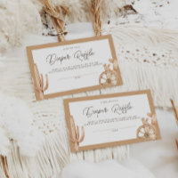 Rustic Western Rodeo Baby Shower Diaper Raffle