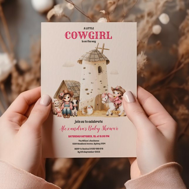 Rustic Western Rodeo Baby Shower Invitation (Creator Uploaded)