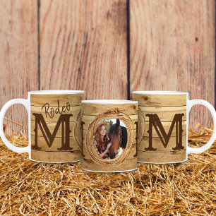 Rustic Western Rodeo Mum Photo Coffee Mug