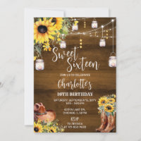 Rustic Western Sweet Sixteen Birthday Party