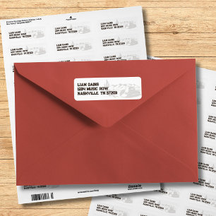 Rustic Western-Themed Return Address Label