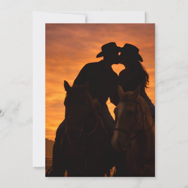 Rustic Western Wedding Invitation (Front)
