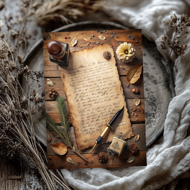 Rustic Western wild west old letter pen stamp  Tissue Paper (Rustic Western wild west old letter pen stamp Tissue Paper)