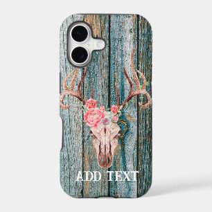 Rustic Western Wood Deer Skull
