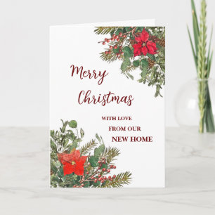 Rustic We've Moved New Address Christmas Card