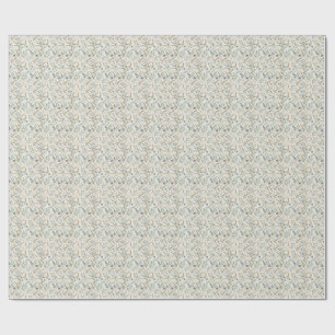 Rustic Wheat & Wildflower Botanical Floral Pattern Wrapping Paper
