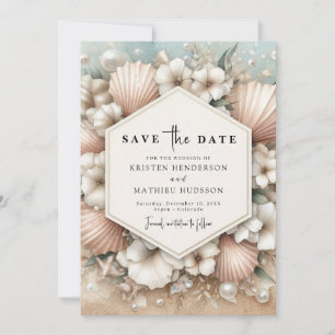 Rustic Whimsical Beach Wedding Save The Date