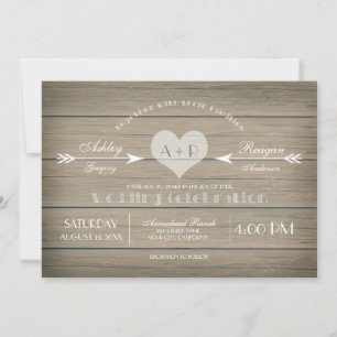 Rustic Whimsy Wedding Invitation