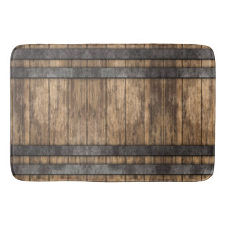 Rustic Whiskey Keg Bath Mat