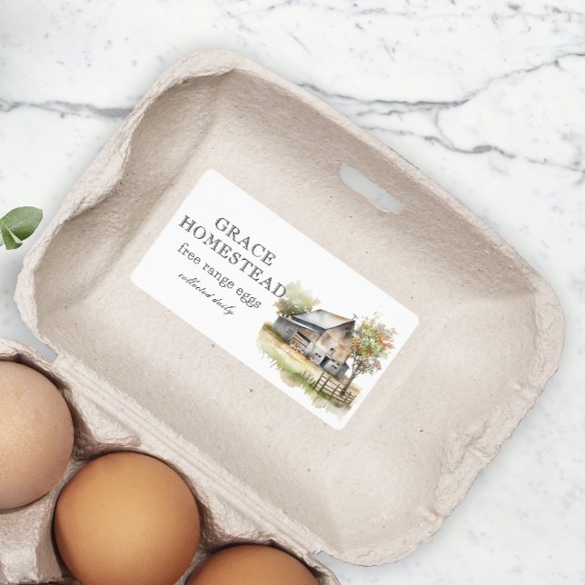 Rustic White Barn Farm Egg Carton (Creator Uploaded)