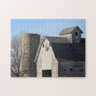 Rustic White Barn Jigsaw Puzzle