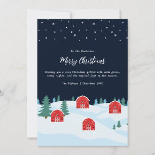 Rustic White Christmas Holiday Card