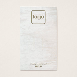 Rustic White Wood  Add Logo Clip Display