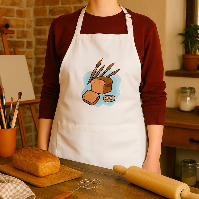 Rustic Whole Grain Bread Farmhouse Food Standard Apron (Creator Uploaded)