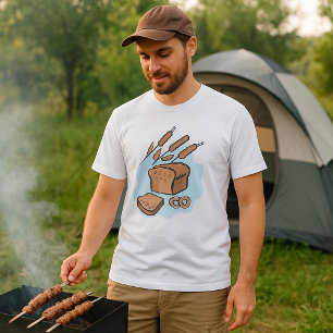 Rustic Whole Grain Bread Farmhouse Food T-Shirt