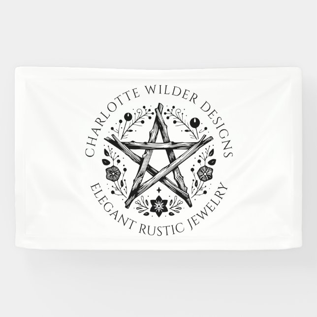 Rustic Wiccan Pagan Jewellery Designer Banner (Horizontal)