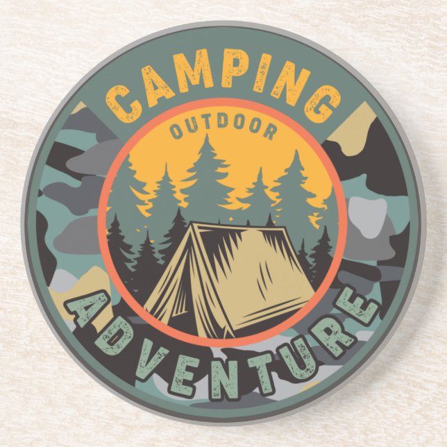 Rustic Wilderness Adventure  Coaster (Front)