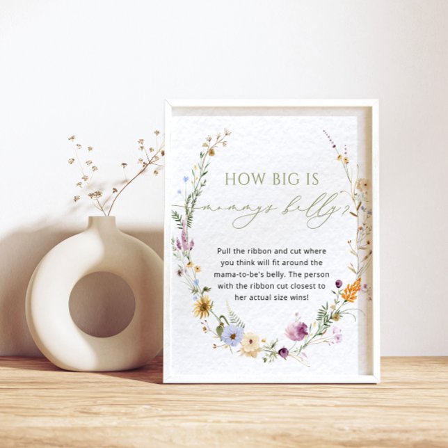 Rustic Wildflower Baby Shower Game Poster (Creator Uploaded)