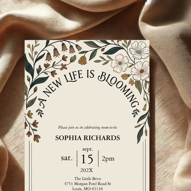 Rustic Wildflower baby shower  Invitation (Creator Uploaded)