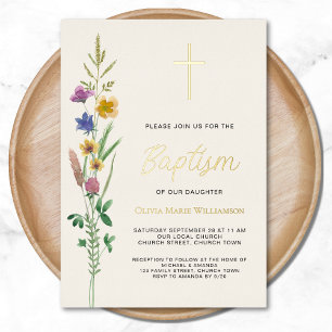 Rustic Wildflower Baptism