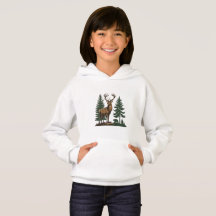 Rustic Wildflower Botanical Kids Hoodie
