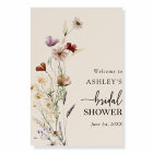Rustic Wildflower Bridal Shower Welcome