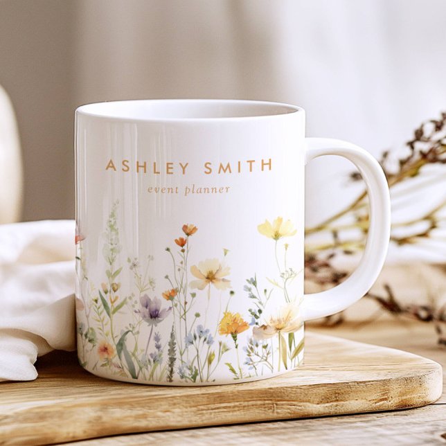 Rustic Wildflower Business Coffee Mug (Creator Uploaded)