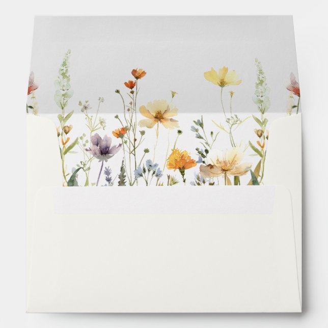 Rustic Wildflower Business Envelope (Back (Bottom))