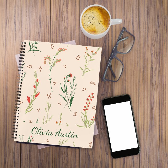 Rustic Wildflower Journal Personalised  (Creator Uploaded)