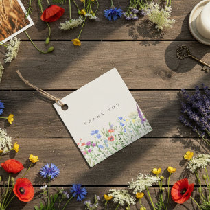 Rustic Wildflower Meadow Wedding  Favour Tags