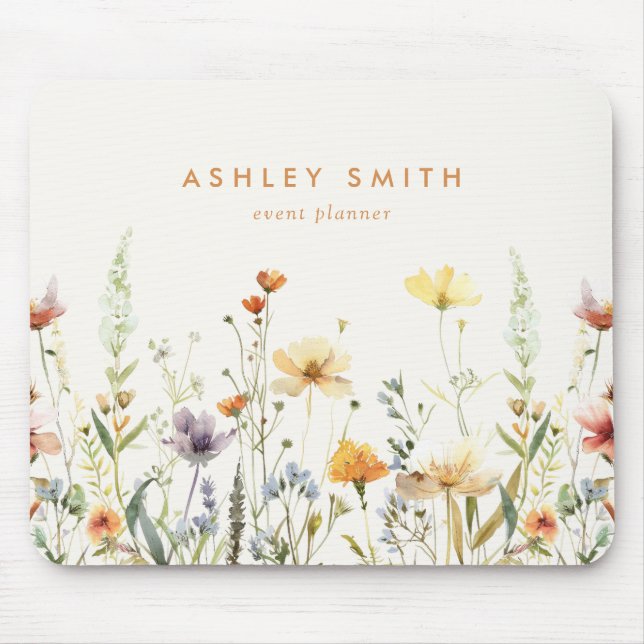 Rustic Wildflower Mouse Pad (Front)